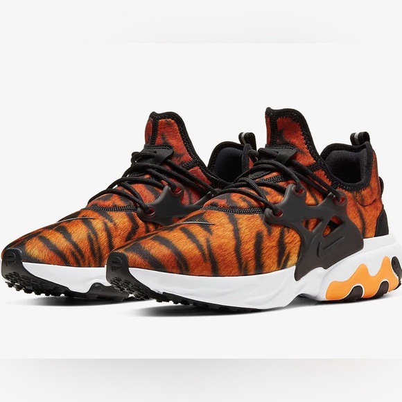 NIKE React Presto Unisex Running Shoes in ‘Tiger’ Print US W 6 / M 4.5 LIKE NEW - Picture 4 of 15